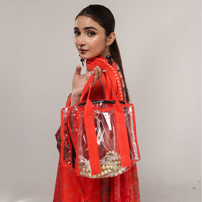 Make-up & Jewellry Bag - Red