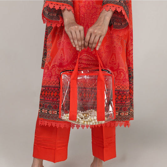 Make-up & Jewellry Bag - Red 2 Pieces