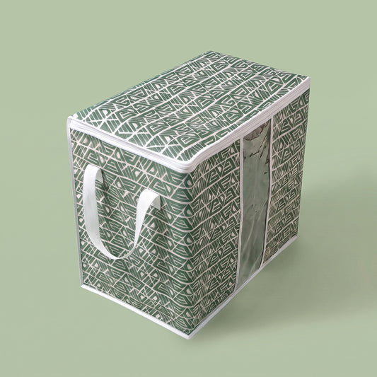 Printed Storage Bag - Green 2 Pieces