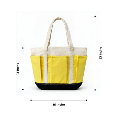 Canvas Tote Bag - Yellow