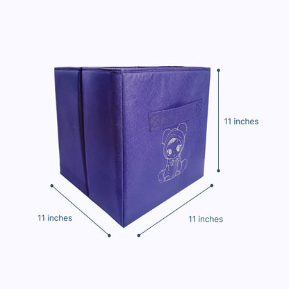 Toy Basket - Purple 2 Pieces