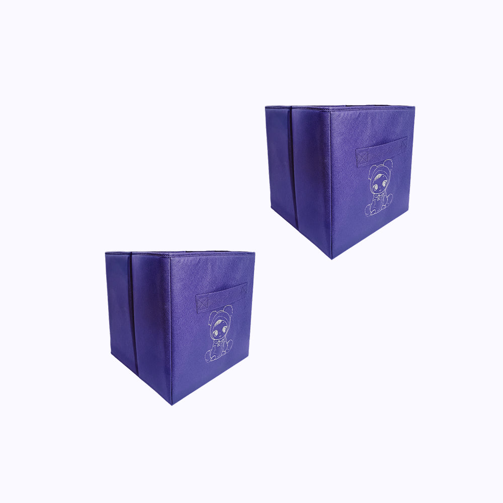 Toy Basket - Purple 2 Pieces
