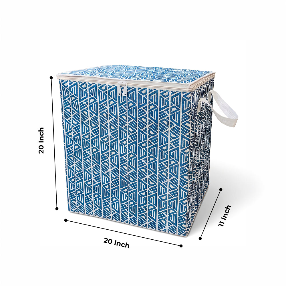 Printed Storage Bag - Blue 2 Pieces
